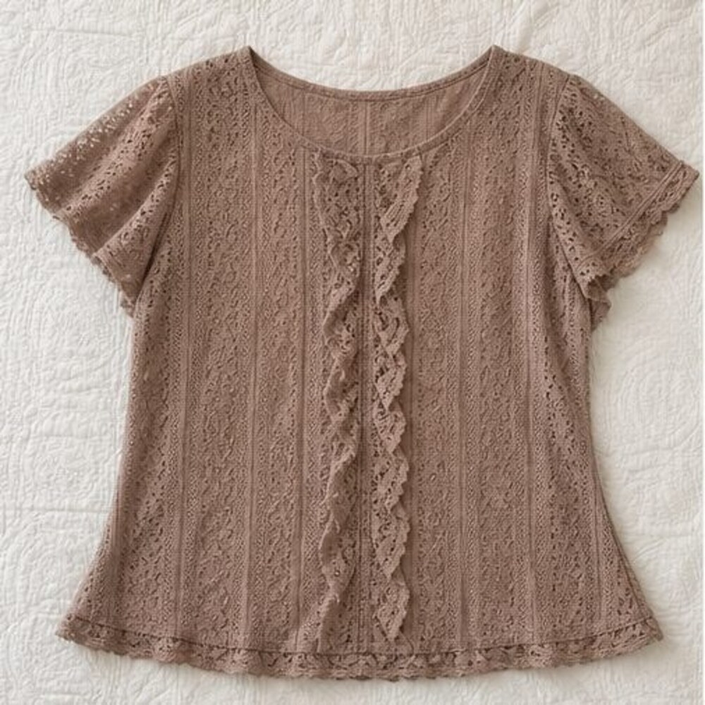 Taupe Wrap Blouse